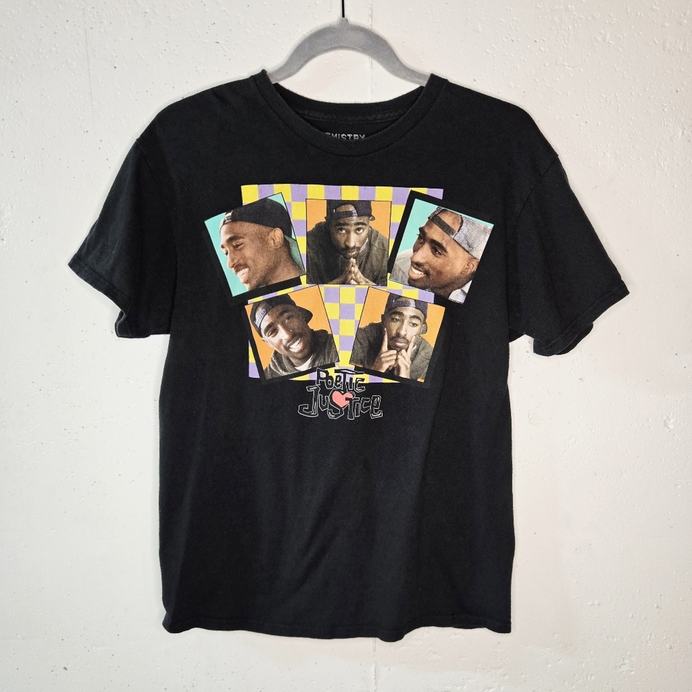 Chemistry Black Graphic Tee with Poetic Justice Print